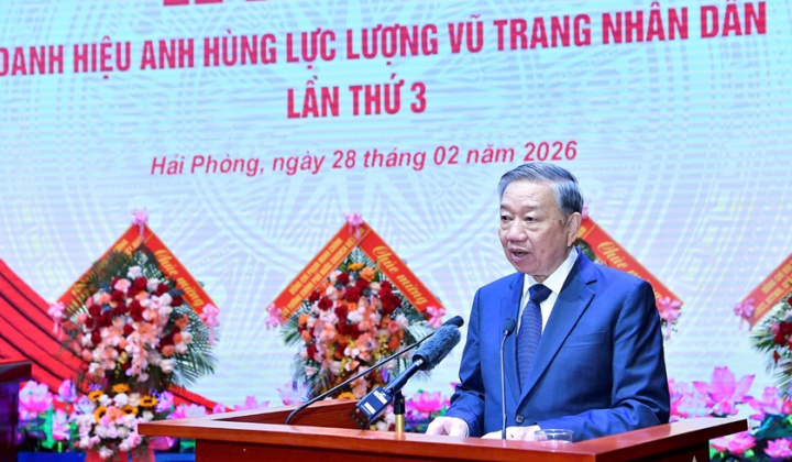 Phát biểu của Tổng Bí thư Tô Lâm tại Lễ đón nhận danh hiệu Anh hùng LLVTND của Quân chủng Hải quân
