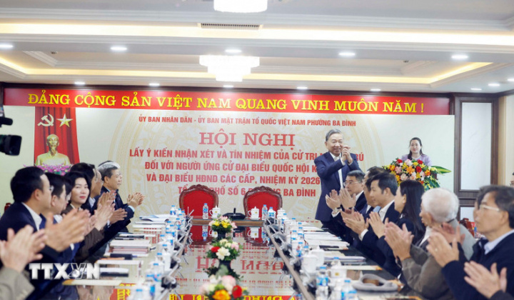 Tổng Bí thư Tô Lâm dự Hội nghị lấy ý kiến cử tri nơi cư trú đối với người ứng cử đại biểu Quốc hội