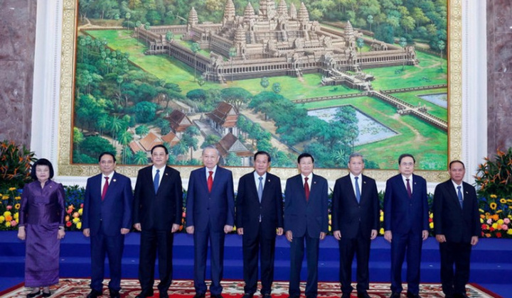 Tổng Bí thư Tô Lâm đồng chủ trì Cuộc gặp giữa Người đứng đầu ba Đảng Việt Nam - Campuchia - Lào