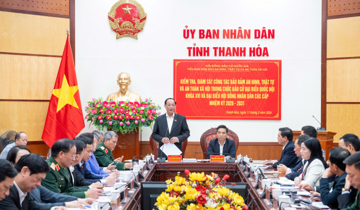 Thanh Hóa: Đảm bảo tuyệt đối an ninh, trật tự phục vụ bầu cử đại biểu Quốc hội khóa XVI