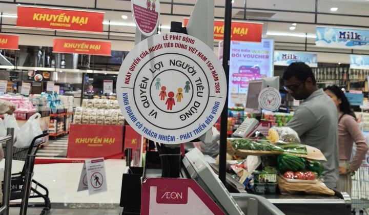 Hà Nội phát động Ngày Quyền của Người tiêu dùng Việt Nam 2026, ưu đãi tới 50% tại AEON Hà Đông
