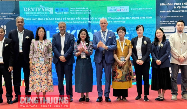 Gentexh Vietnam 2026: Kết nối doanh nghiệp phát triển ngành vải không dệt và vệ sinh công nghiệp