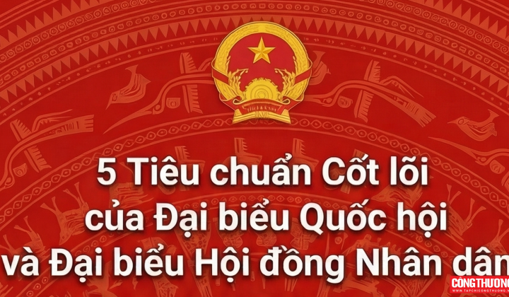 [Infographic] 5 tiêu chuẩn cốt lõi của đại biểu Quốc hội và đại biểu HĐND các cấp