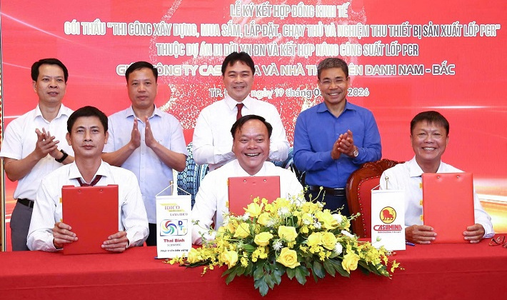 CASUMINA ký gói thầu 281 tỷ đồng cho hạng mục thiết bị sản xuất lốp PCR