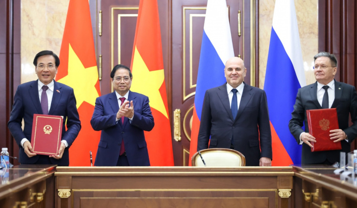 Việt Nam - Nga ký Hiệp định về hợp tác xây dựng Nhà máy điện hạt nhân trên lãnh thổ Việt Nam