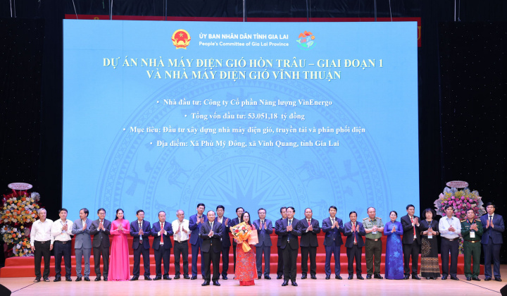 Vinenergo hợp tác phát triển cụm nhà máy điện gió gần 8 tỷ USD tại Gia Lai