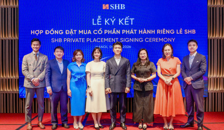 Hàng loạt quỹ đầu tư lớn ký hợp đồng đặt mua cổ phần phát hành riêng lẻ SHB