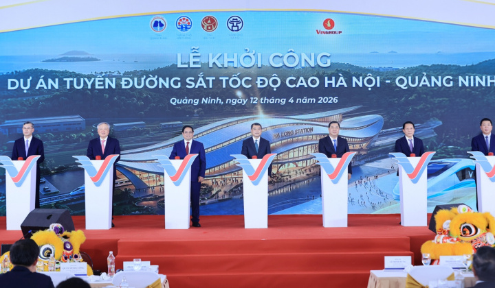 Khởi công tuyến đường sắt tốc độ cao Hà Nội - Quảng Ninh