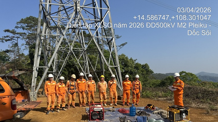 Truyền tải điện Quảng Ngãi đảm bảo vận hành an toàn lưới điện mùa khô năm 2026