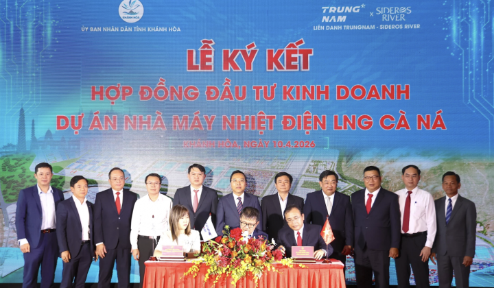 Khánh Hòa: Ký kết hợp đồng đầu tư kinh doanh dự án LNG Cà Ná hơn 57.000 tỷ đồng