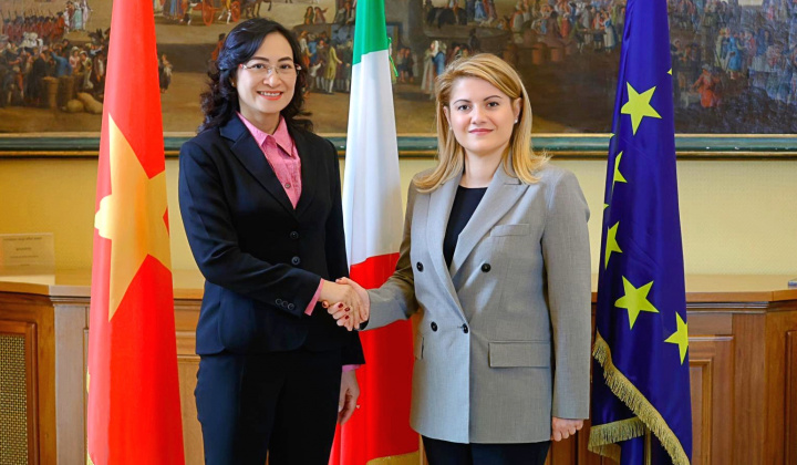 Việt Nam - Italia thúc đẩy hợp tác phát triển kinh tế, thương mại, văn hóa