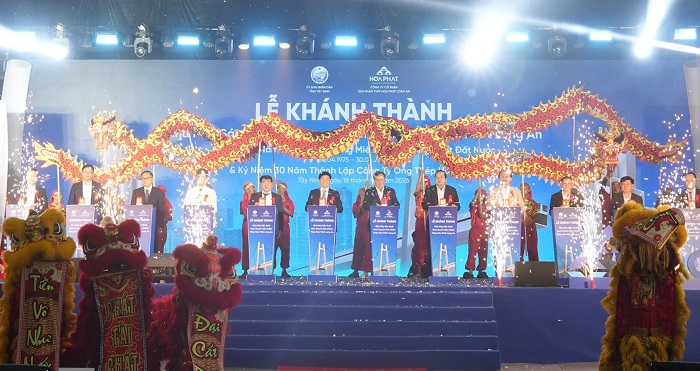 Hòa Phát khánh thành nhà máy sản xuất ống thép tại Tây Ninh công suất 400.000 tấn/năm