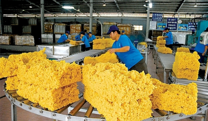 Xuất khẩu cao su tăng cả lượng và giá trị trong Quý I/2026