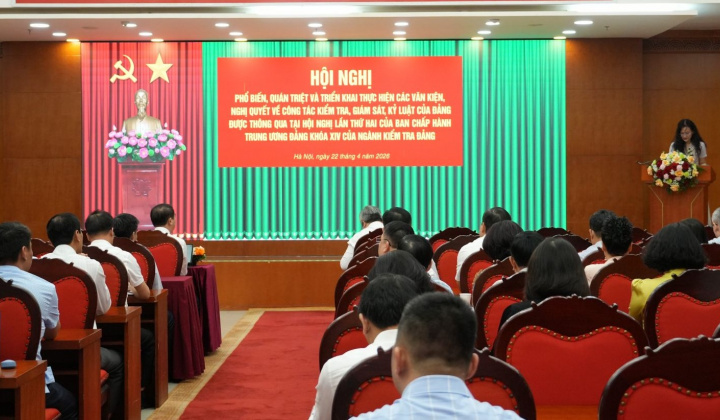 Đảng ủy Bộ Công Thương tham dự Hội nghị phổ biến, quán triệt và triển khai thực hiện các văn kiện, nghị quyết về công tác kiểm tra, giám sát, kỷ luật của Đảng