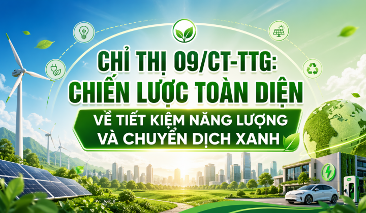 Chỉ thị 09/CT-TTg: Chiến lược toàn diện về tiết kiệm năng lượng và chuyển dịch xanh