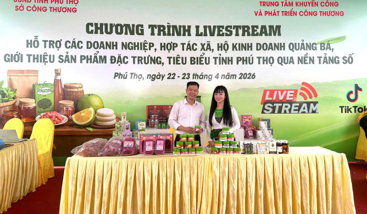 Đặc sản Phú Thọ lên sóng livestream, chốt hơn 700 đơn chỉ trong 1 giờ đồng hồ