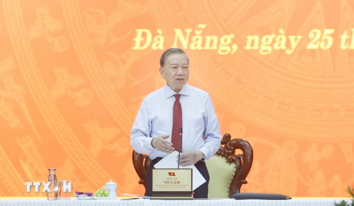 Tổng Bí thư, Chủ tịch nước Tô Lâm: Xây dựng Đà Nẵng trở thành một cực tăng trưởng lớn của cả nước