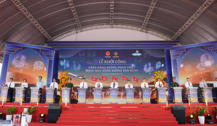 Lâm Đồng: Khởi công Cảng hàng không dân dụng Phan Thiết hơn 3.900 tỷ đồng