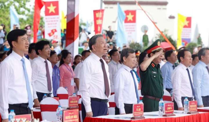 Tổng Bí thư, Chủ tịch nước Tô Lâm dự Lễ thượng cờ "Thống nhất non sông"