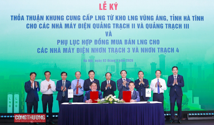 Petrovietnam, EVN, PV GAS và PV Power ký thỏa thuận cung cấp LNG cho các dự án điện khí
