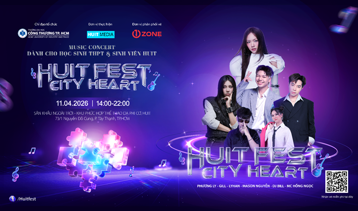 HUIT FEST 2026: Trường đại học “chơi lớn” mở concert miễn phí cho học sinh THPT