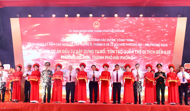 Hải Phòng đồng loạt khởi công, khánh thành 14 dự án, công trình