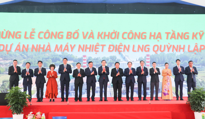 Nghệ An: Khởi công hạ tầng kỹ thuật Dự án Nhà máy Nhiệt điện LNG Quỳnh Lập