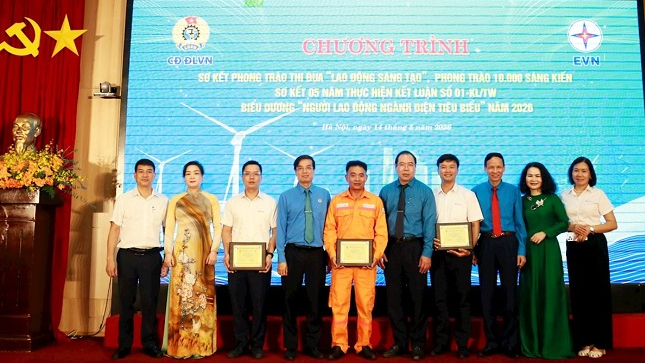 EVNGENCO1 khẳng định dấu ấn tại Lễ biểu dương Người lao động tiêu biểu ngành Điện năm 2026