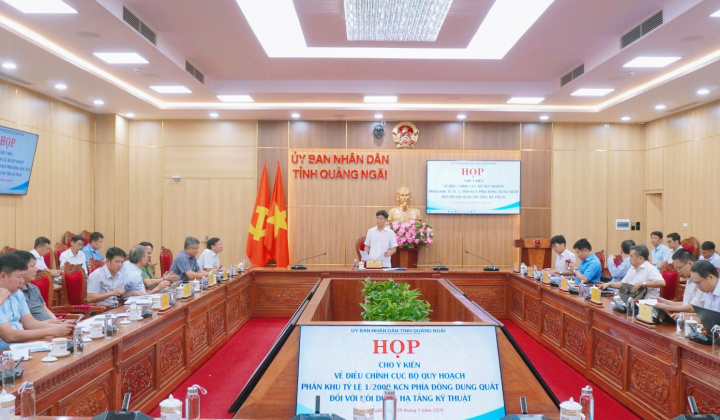 Quảng Ngãi: Đẩy nhanh tiến độ điều chỉnh quy hoạch Khu công nghiệp phía Đông Dung Quất