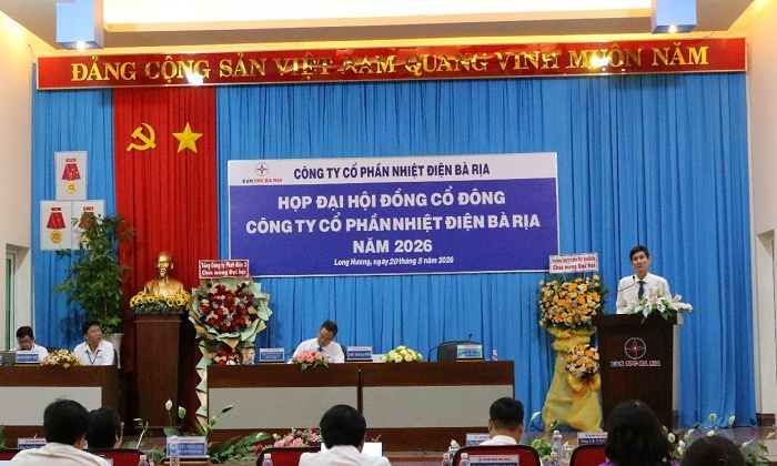 Nhiệt điện Bà Rịa: Tổ chức thành công Đại hội đồng cổ đông thường niên năm 2026