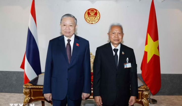 Tổng Bí thư, Chủ tịch nước Tô Lâm hội kiến Chủ tịch Quốc hội Thái Lan