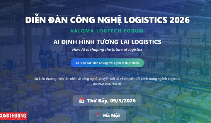 Sắp diễn ra Diễn đàn Công nghệ Logistics 2026: AI định hình tương lai Logistics