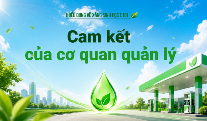 [Hiểu đúng về xăng E10] Cam kết của cơ quan quản lý