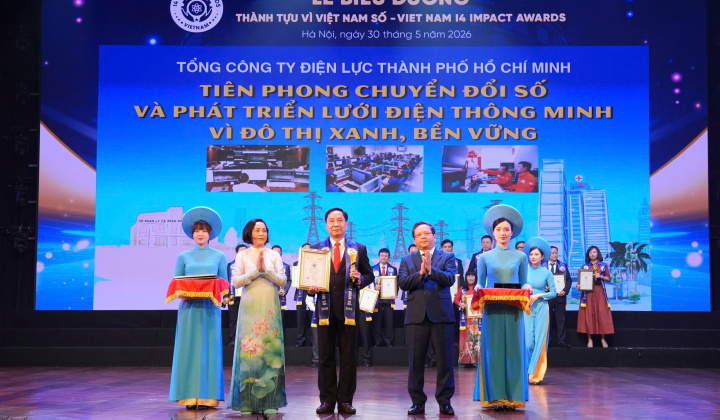 EVNHCMC ghi dấu ấn tại Vietnam I4 Impact Awards 2026