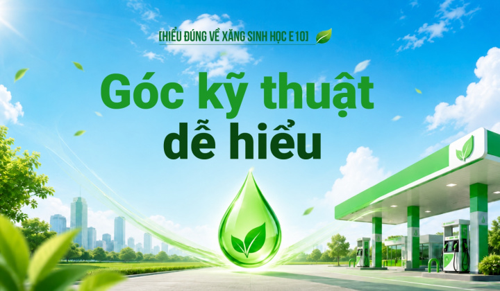 [Hiểu đúng về xăng E10] Góc kỹ thuật dễ hiểu