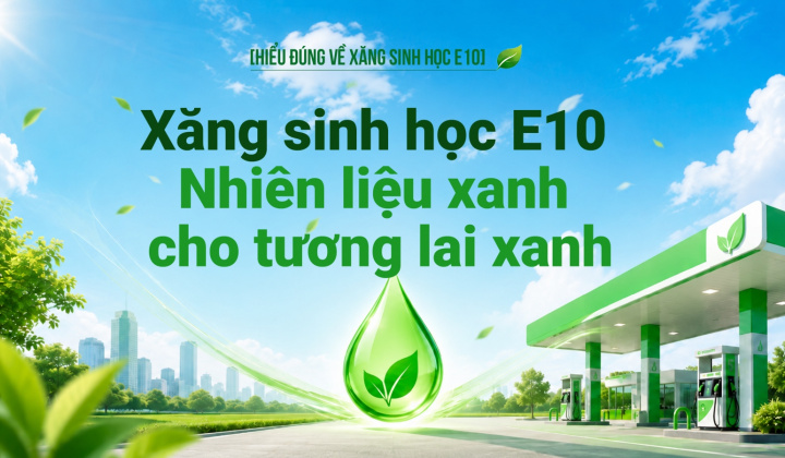[Hiểu đúng về xăng E10] Xăng E10 - Nhiên liệu sinh học cho tương lai xanh Việt Nam