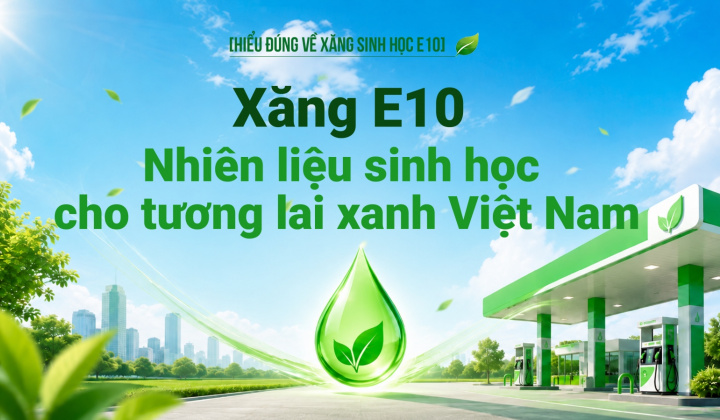 [Hiểu đúng về xăng E10] Xăng sinh học E10 - Nhiên liệu xanh cho tương lai xanh