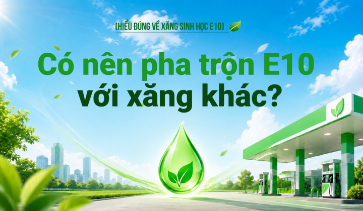 [Hiểu đúng về xăng E10] Có nên pha trộn E10 với xăng khác?