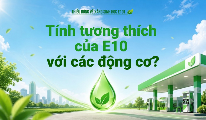 [Hiểu đúng về xăng E10] Tính tương thích của E10 với các động cơ?