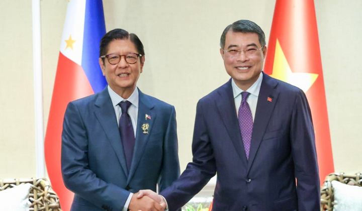 Thủ tướng Lê Minh Hưng hội kiến Tổng thống Philippines