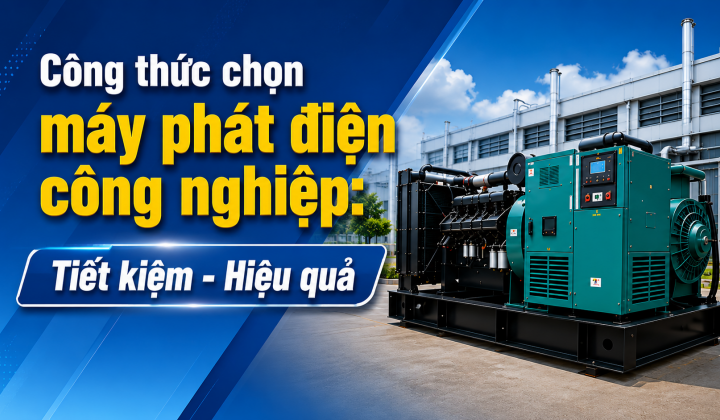 [TIẾT KIỆM ĐIỆN] Công thức chọn máy phát điện công nghiệp: Tiết kiệm - Hiệu quả