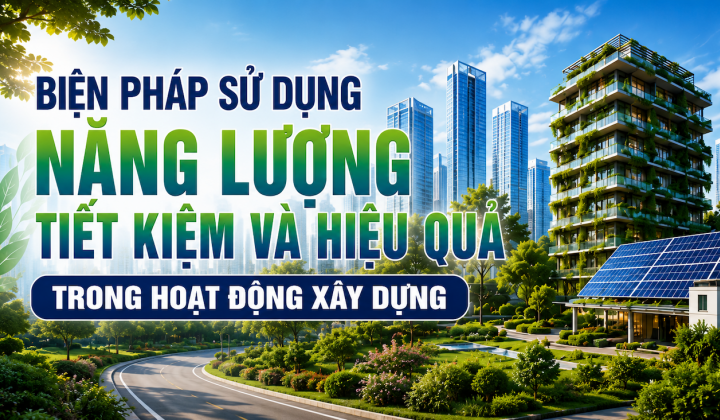 [TIẾT KIỆM ĐIỆN] Biện pháp sử dụng năng lượng tiết kiệm và hiệu quả trong hoạt động xây dựng