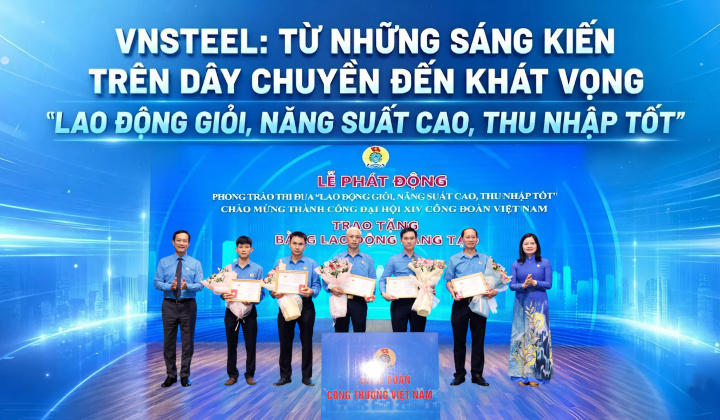 Tổng công ty Thép Việt Nam: Từ những sáng kiến trên dây chuyền đến khát vọng “lao động giỏi, năng suất cao, thu nhập tốt”