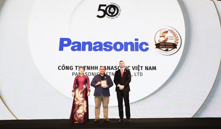 Panasonic Việt Nam lần thứ năm liên tiếp được vinh danh trong Top 50 Doanh nghiệp phát triển bền vững