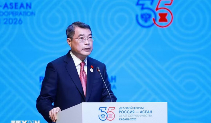 Thủ tướng Chính phủ Lê Minh Hưng phát biểu tại Diễn đàn Kinh doanh ASEAN - Nga