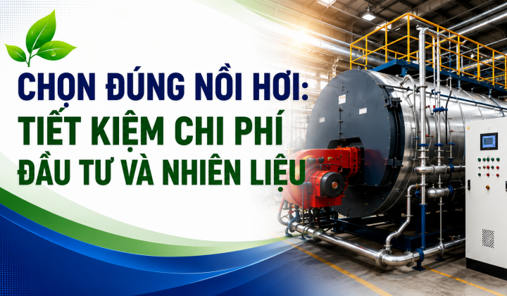 [TIẾT KIỆM ĐIỆN] Chọn đúng nồi hơi: Tiết kiệm chi phí đầu tư và nhiên liệu