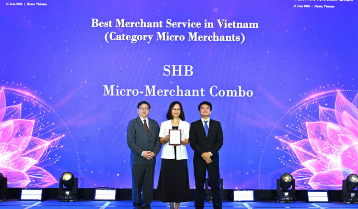 SHB được The Asian Banker vinh danh với giải pháp tài chính tốt nhất cho tiểu thương, hộ kinh doanh