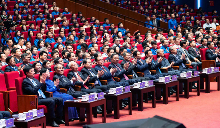Tổng Bí thư, Chủ tịch nước Tô Lâm dự Đại hội đại biểu toàn quốc Đoàn Thanh niên Cộng sản Hồ Chí Minh lần thứ XIII