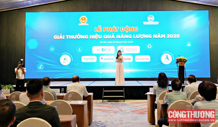 Phát động Giải thưởng Hiệu quả năng lượng năm 2026: Thúc đẩy đổi mới sáng tạo, sử dụng năng lượng hiệu quả