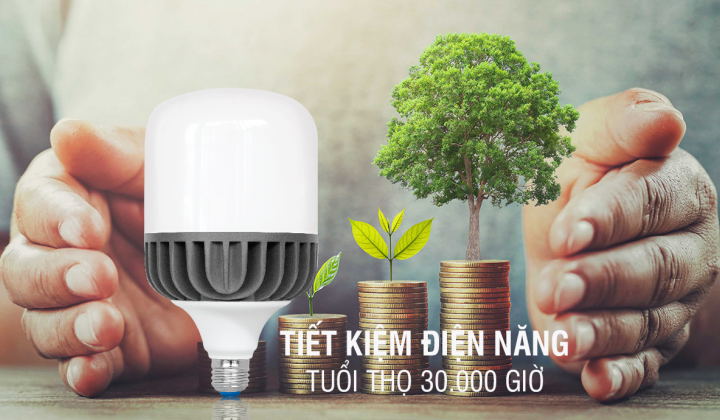 [TIẾT KIỆM ĐIỆN] Tiết kiệm đến 90% điện năng khi dùng đèn LED
